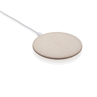 Logo trade promotional gifts image of: 5W Wheat straw wireless charger