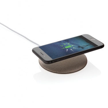 Logotrade corporate gift image of: 5W Wheat straw wireless charger