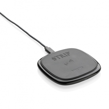 Logo trade corporate gifts picture of: Philips 10W Qi wireless charger