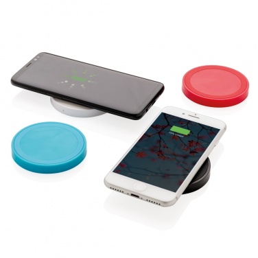 Logo trade promotional merchandise photo of: 5W wireless charging pad round