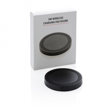 Logotrade promotional item picture of: 5W wireless charging pad round