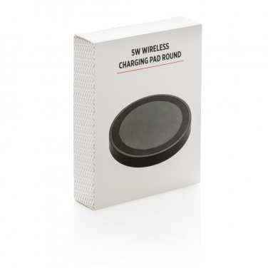 Logo trade promotional item photo of: 5W wireless charging pad round