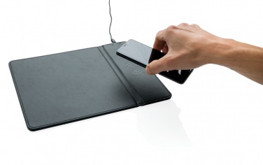 Logo trade promotional giveaways picture of: Mousepad with 5W wireless charging