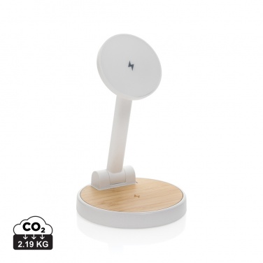 Logotrade promotional gift picture of: Ontario RCS rplastic 15W magnetic charging 2 in 1 stand
