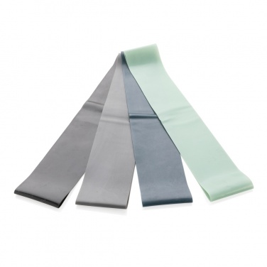 Logo trade corporate gifts image of: 4pc elastic fitness bands in pouch