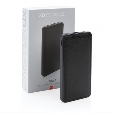 Logo trade corporate gifts image of: Tusca 10.000 mAh PU powerbank
