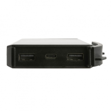 Logo trade corporate gifts image of: Skywave RCS recycled plastic solar powerbank 10000 mAh