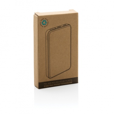 Logotrade promotional giveaway image of: RCS recycled plastic 5.000 mAh Powerbank