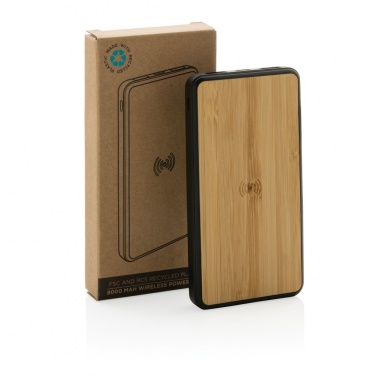 Logotrade promotional merchandise image of: RCS recycled plastic 8000 mAh Wireless Powerbank