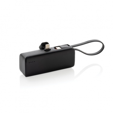 Logo trade promotional giveaways picture of: Powerlink RCS rplastic 3000 mAh powerbank iOS connector