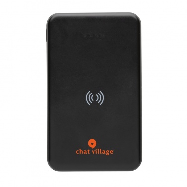 Logotrade business gifts photo of: RCS recycled plastic 5.000 mAh 5W wireless powerbank