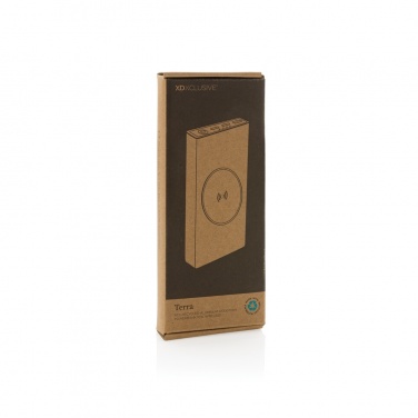 Logotrade promotional merchandise picture of: Terra RCS recycled 18W aluminium 10000 powerbank 10W