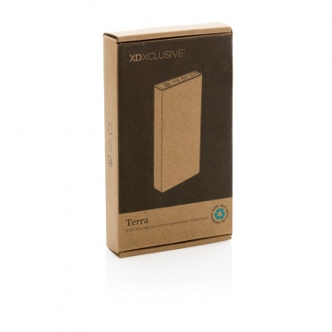 Logotrade advertising product image of: Terra RCS recycled aluminium powerbank 5.000 mAh