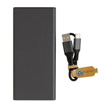 Logotrade promotional item picture of: Terra RCS recycled 18W aluminium powerbank 10.000 mAh