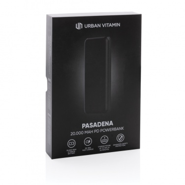 Logo trade promotional products picture of: Urban Vitamin Pasadena 20.000 mAh 18W PD powerbank