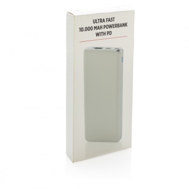 Logo trade promotional giveaway photo of: Ultra fast 10.000 mAh powerbank with PD