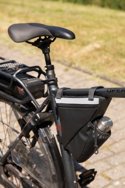 Logo trade business gifts image of: PU high visibility bike frame bag with bottle holder