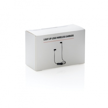 Logo trade corporate gifts image of: Light up logo wireless earbuds