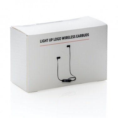 Logo trade corporate gifts picture of: Light up logo wireless earbuds