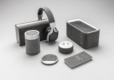 Logo trade promotional gift photo of: Vogue wireless charging speaker