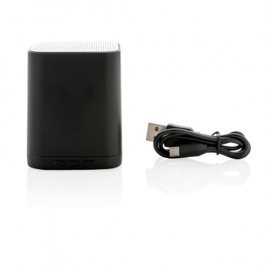 Logo trade corporate gifts image of: Light up logo wireless speaker