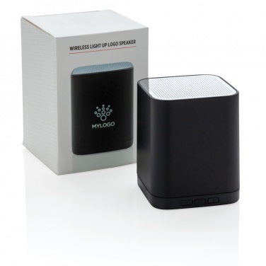 Logo trade promotional merchandise image of: Light up logo wireless speaker