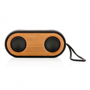 Logo trade advertising products image of: Bamboo X double speaker