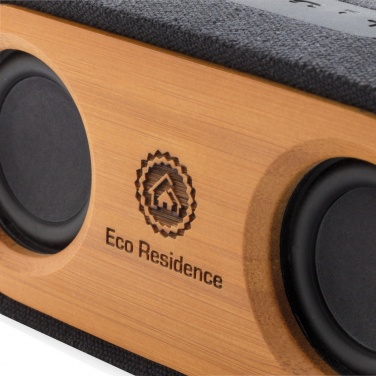 Logo trade promotional gifts picture of: Bamboo X double speaker