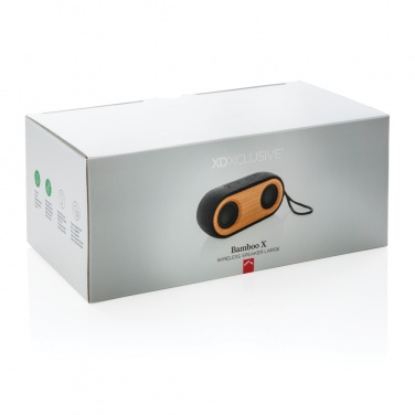 Logotrade corporate gift picture of: Bamboo X double speaker