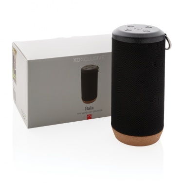 Logo trade advertising product photo of: Baia 10W wireless speaker, cork