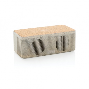 Logo trade promotional items image of: Wheatstraw wireless charging speaker