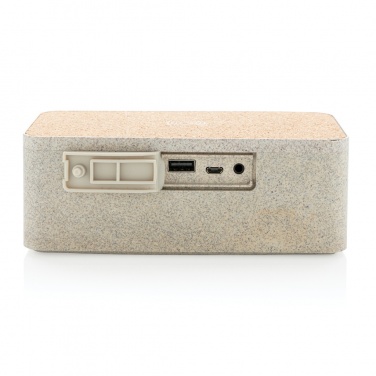 Logotrade corporate gift picture of: Wheatstraw wireless charging speaker