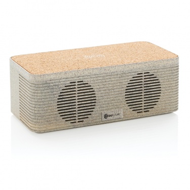 Logotrade promotional product image of: Wheatstraw wireless charging speaker