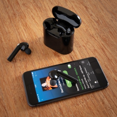 Logotrade promotional giveaway image of: Liberty wireless earbuds in charging case
