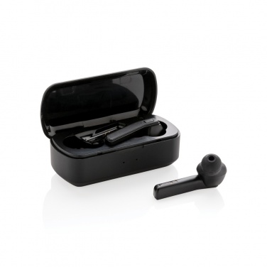 Logo trade business gifts image of: Free Flow TWS earbuds in charging case