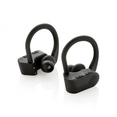 Logo trade promotional giveaways image of: TWS sport earbuds in charging case