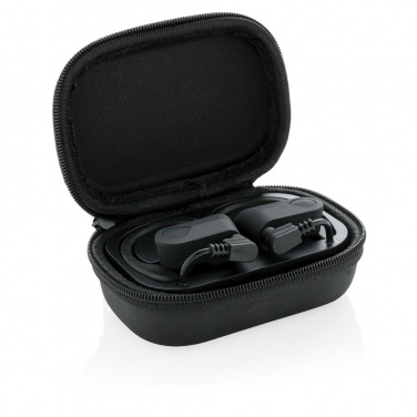 Logo trade promotional merchandise picture of: TWS sport earbuds in charging case
