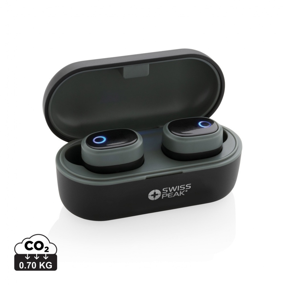 Logotrade business gift image of: Swiss peak TWS earbuds