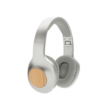 Logo trade promotional products image of: Dakota Bamboo wireless headphone