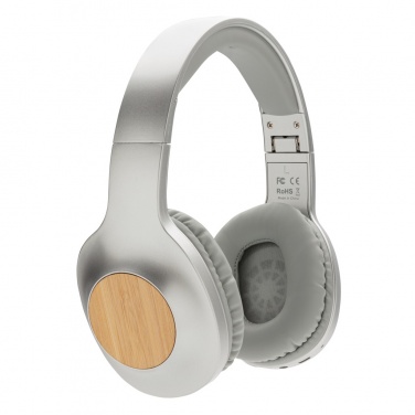 Logo trade promotional products picture of: Dakota Bamboo wireless headphone