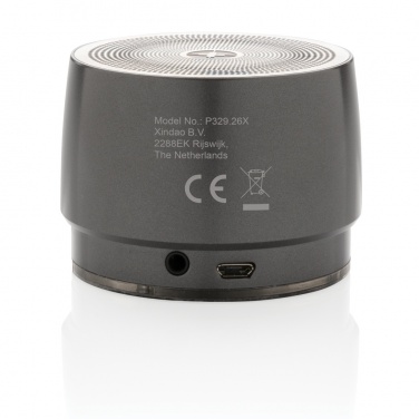 Logo trade promotional items image of: Swiss peak 5W wireless bass speaker
