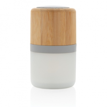 Logotrade promotional item picture of: Bamboo colour changing 3W speaker light