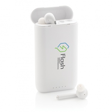 Logotrade advertising product image of: Liberty TWS earbuds with 5.000 mAh powerbank