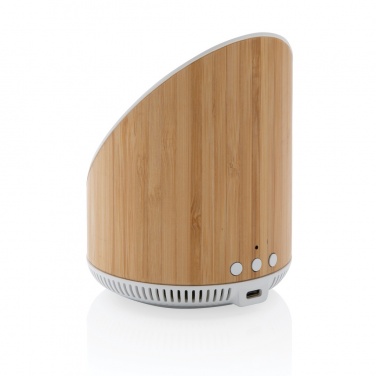 Logotrade promotional merchandise image of: Ovate bamboo 5W speaker with 15W wireless charger