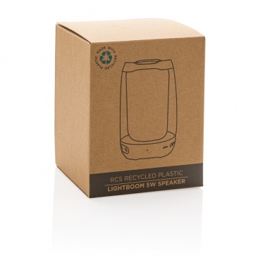 Logotrade promotional item image of: RCS recycled plastic Lightboom 5W speaker