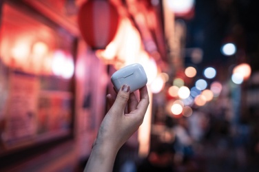Logo trade promotional giveaways image of: RCS recycled plastic Liberty Pro wireless earbuds