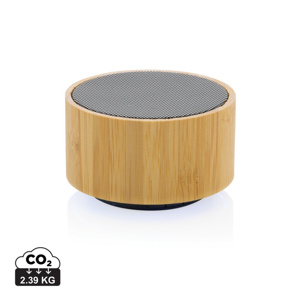 Logotrade corporate gift picture of: RCS recycled plastic and bamboo 3W wireless speaker