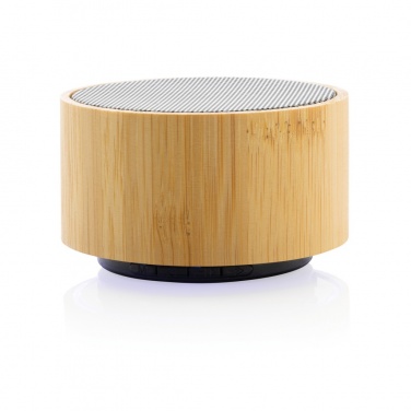 Logotrade promotional product image of: RCS recycled plastic and bamboo 3W wireless speaker