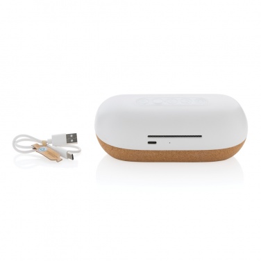 Logotrade promotional product picture of: Oregon RCS recycled plastic and cork 10W speaker