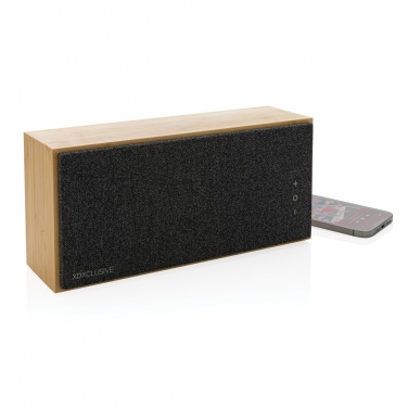 Logo trade advertising products picture of: Wynn 20W bamboo wireless speaker